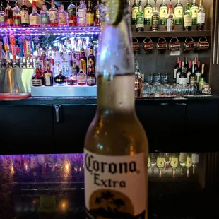 a bottle of corona beer