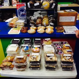 a variety of baked goods