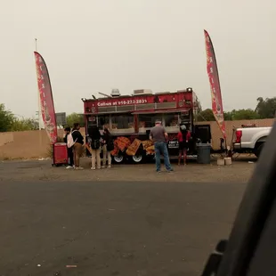 outside