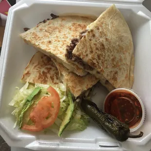 a tortilla and a pickle