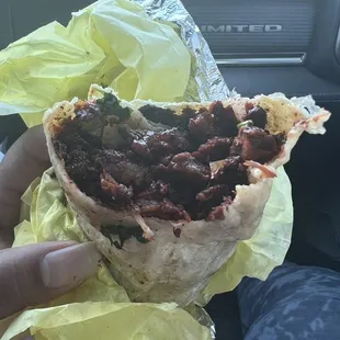 Carne asada burrito