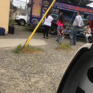 outside