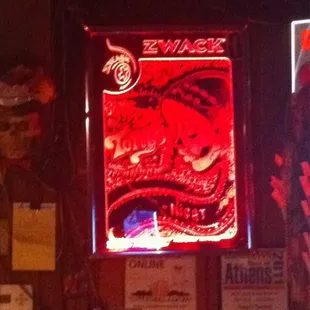 a neon sign for tony&apos;s