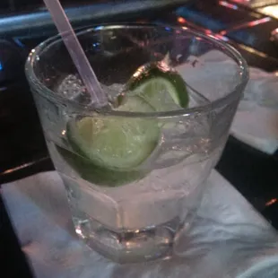 Grey Goose on Ice with Lime