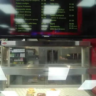 Menu to order and hotbox