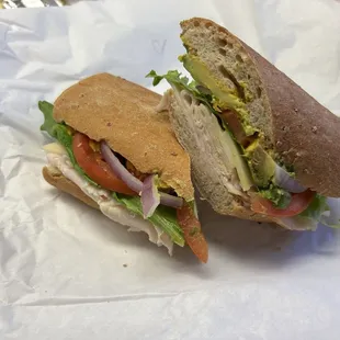 #9 Turkey, cheese, and avocado.