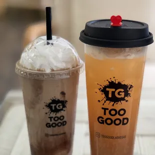 Post workout shake and delicious tea!