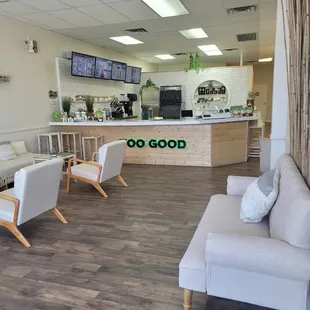 the inside of a coffee shop