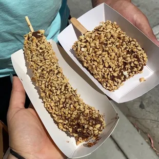 Double dipped balboa bar and dipped banana
