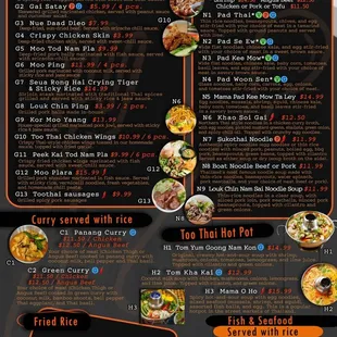 Menu page 1 of 2 (March 2021)