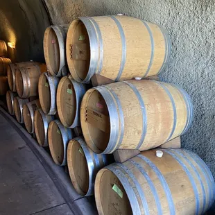 barrels stacked on top of each other