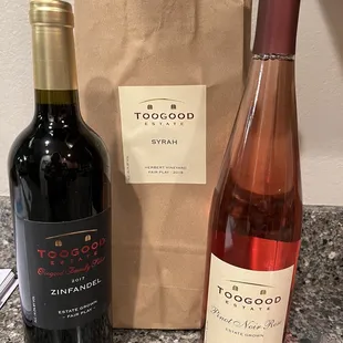 two bottles of wine