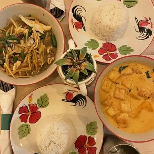 Pumpkin Curry, Pad Cha