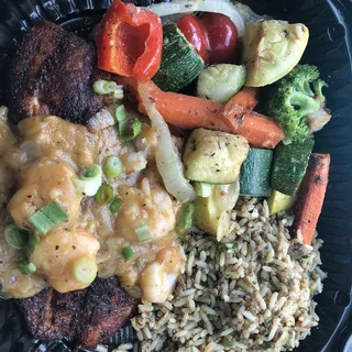 Blackened Fish Etouffee Lunch