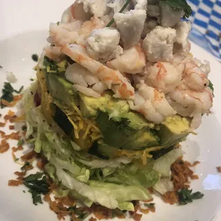 Shrimp & Crab Tower Salad