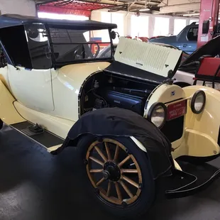 Even vintage cars are welcome