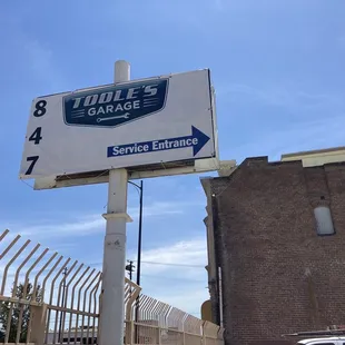 El Dorado Street entrance Toole's Garage