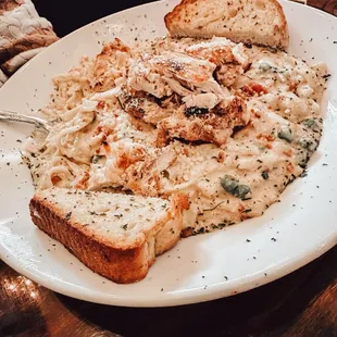 Loaded fettuccini Alfredo