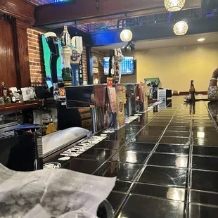 the bar