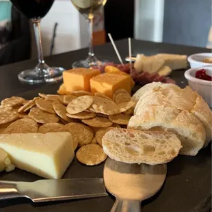 Biggest charcuterie board with added meats