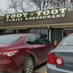 cars parked in front