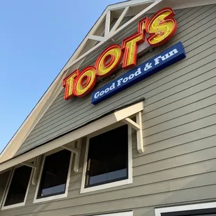 the front of the restaurant