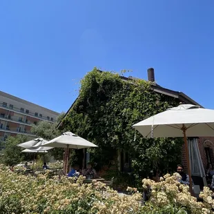The sun deck at the restaurant