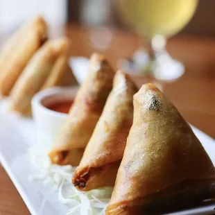 Top Burmese. The first Burmese Cuisine in Oregon. Samosas.