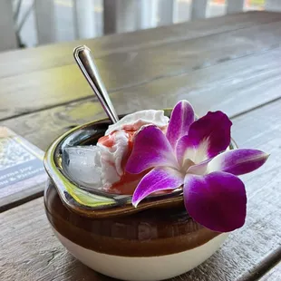 Top Burmese Coconut Sensation dessert.