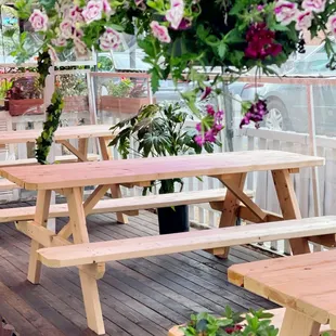 Expanded outdoor dining area at Top Burmese.