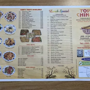Top China Chinese Restaurant Menu