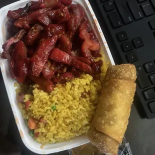 C15. Boneless Spare Ribs Combo Platter