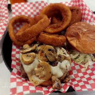 Mushroom Swiss Burger