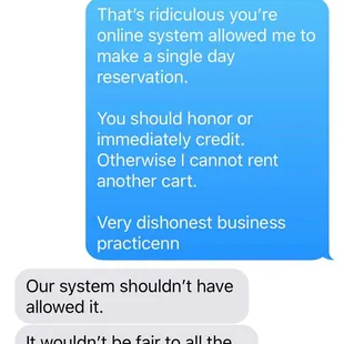 Messages to company after they didn&apos;t answer their phone