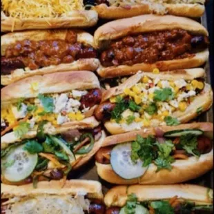 His hot dogs are all 100% beef no fillers