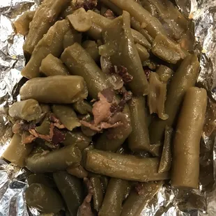 Bacon and green beans as a side