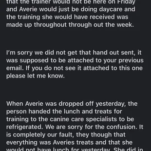 Emails between TDR and myself