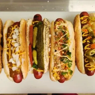 Hot dog rainbow