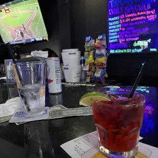 Vodka and cranberry and a white claw