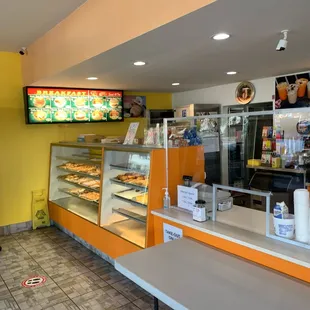 a view of the counter area