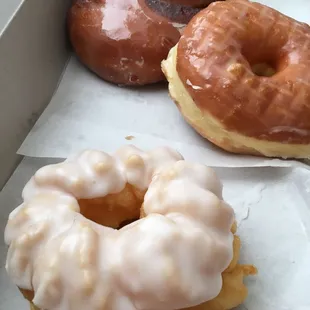 Try a vanilla cruller! Or a cinnamon roll! Or a glazed, jelly, chocolate bar, old fashioned ... they are all fresh and delicious!