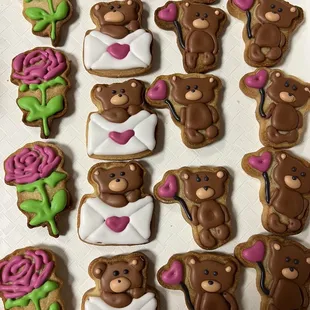 Decorated butter cookies