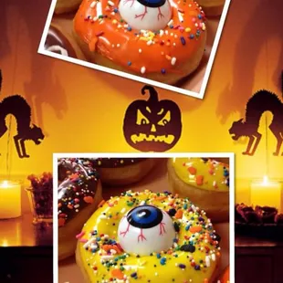 Halloween donuts.