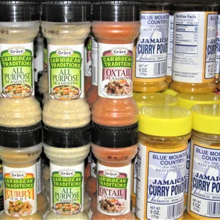 a variety of spices