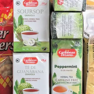 a variety of teas