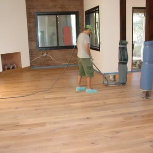 Finishing european white oak with RAll Natural Rubio Monocoat Hard Wax Oil. No VOC's!