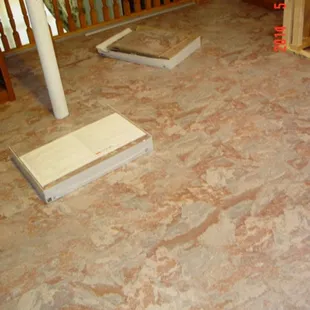 US Floors Cork with a slate look. At Sonora Community in Tucson.