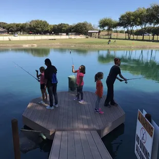 Catch and release bass and trout fishing