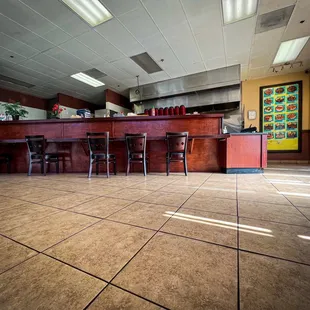 Bar dining area