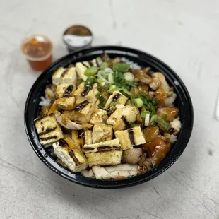 Chicken and tofu